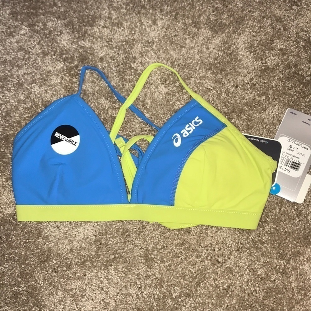 NWT Asics Reversible Bikini Top